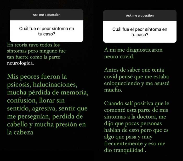 Isabella Castillo habló de sus síntomas en redes sociales (Foto: Instagram)