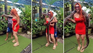 Milena Zárate y su divertido encuentro con una anaconda en Pucallpa: ¡Mi gemela!