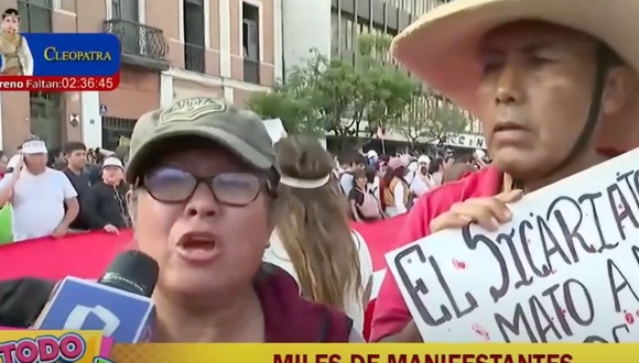 TROME - Madre llora en paro y revela que mataron a su hijo por un celular