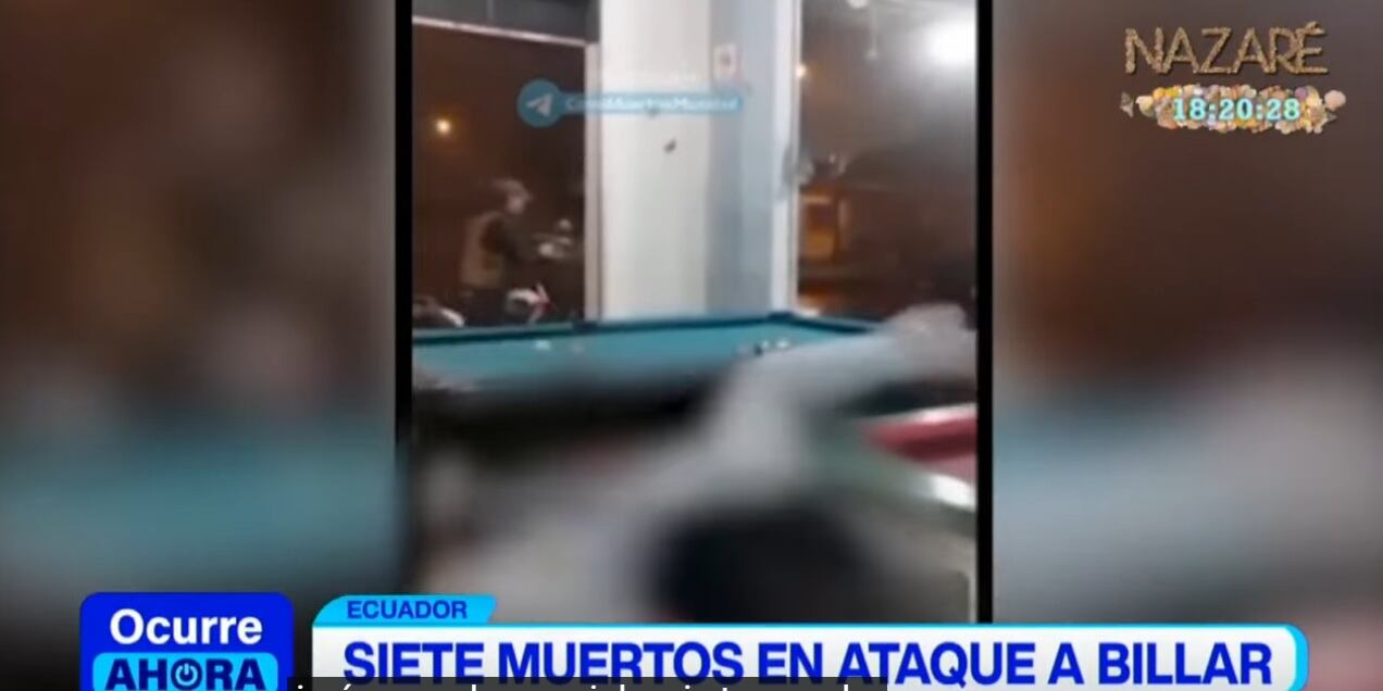 Sujetos llegaron armados a billar y mataron a siete personas y cuatro quedaron heridos.