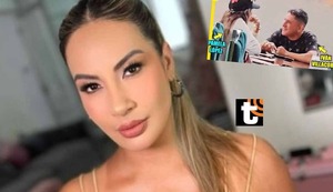 Pamela López se deja ver en público, en almuerzo con cantante de Los Villacorta