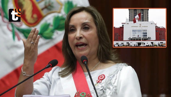Dina Boluarte sobre el ministerio del interior