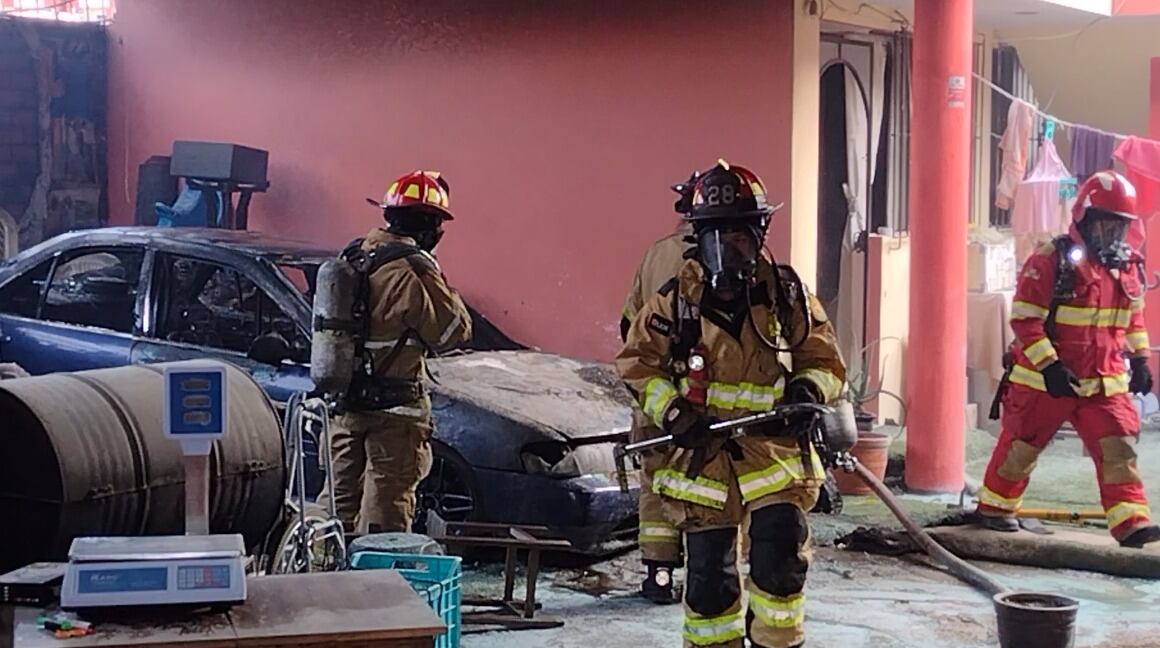 Así quedó el auto. | Foto: Difusión