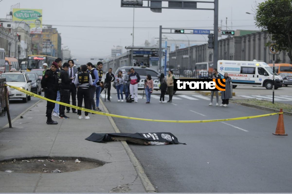 Delincuente es abatido por empresario al que pretendía robarle. (Foto: Joseph angeles/@Photo.gec)