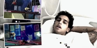 Gabriel Meneses termina en clínica tras accidente en “EEG” y evalúan fracturas de vértebras