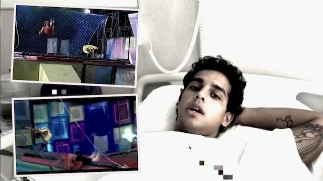 Gabriel Meneses termina en clínica tras accidente en “EEG” y evalúan fracturas de vértebras