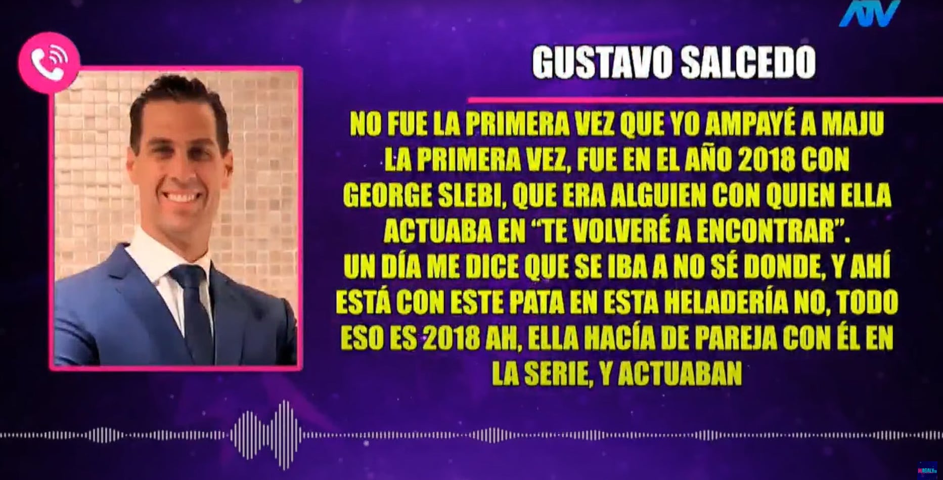 Deportista cuenta detalles del 'affaire' entre Maju Mantilla y el actor colombiano. (Fuente: ATV)