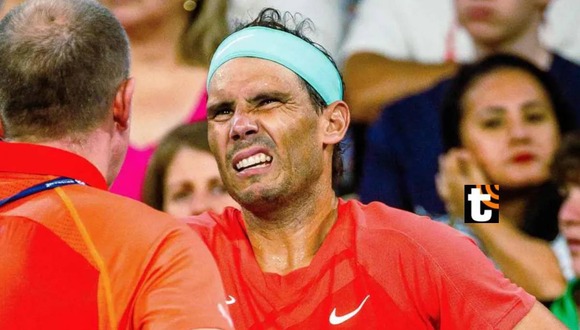 Rafael Nadal quedó eliminado tras sufrir molestias en la cadera y preocupa a pocos días del Australian Open 2024. Foto: AFP