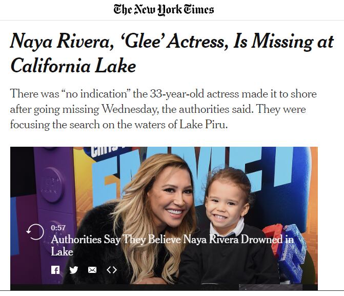 The New York Times sobre el caso . (Foto: Captura)