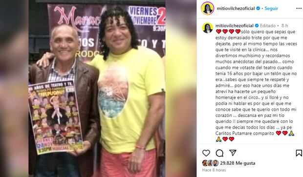 Carlos Vílchez se despide de Felpudini