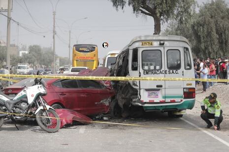¡Tragedia en Chaclacayo! Múltiple choque en la Carretera Central deja un muerto y diez heridos