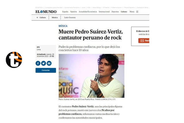 Pedro Suárez Vértiz falleció: Así informaron los medios internacionales