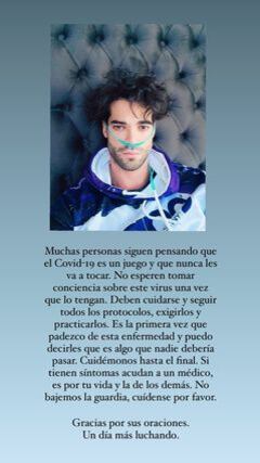 Guty Carrera sobre el coronavirus.