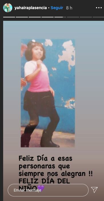 Yahaira Plasencia comparte foto de su infancia en redes sociales