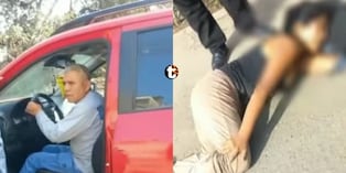 Hombre arrastra a mujer por la pista porque no quería pagar manutención