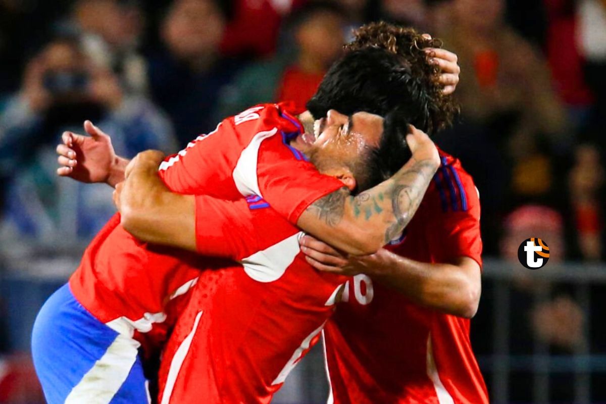 Chile festeja su triunfo cómodo ante Paraguay (Foto: Chilevisión)