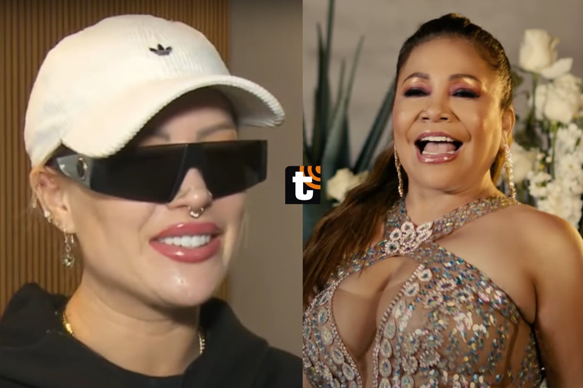 TROME - La 'rubia' se burló del videoclip de la 'Faraona de la cumbia'.