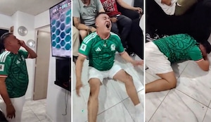 Mexicano llora y patalea como niño tras derrota ante Inglaterra