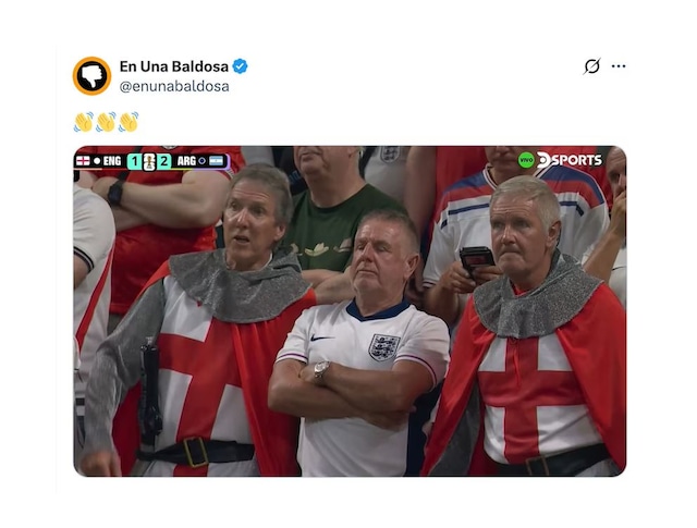 Memes de las remontada épica de Argentina a Inglaterra