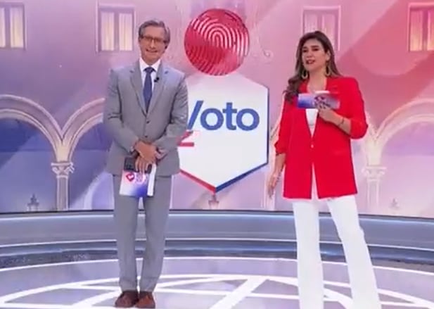 Federico Salazar y Verónica Linares en la cobertura de las Elecciones 2026