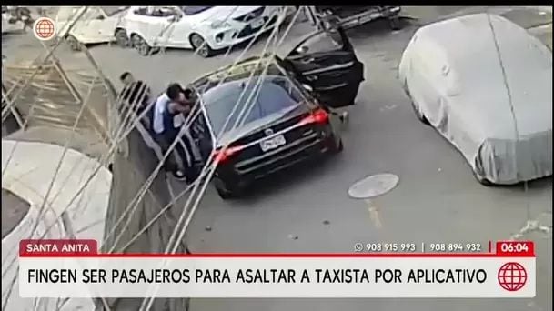 Falsos clientes emboscan y asaltan a taxista de aplicativo en Santa Anita. Foto: América noticias