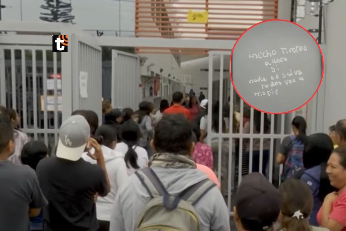Hallan arma, balas y mensaje de amenaza en colegio Trilce de Chorrillos.