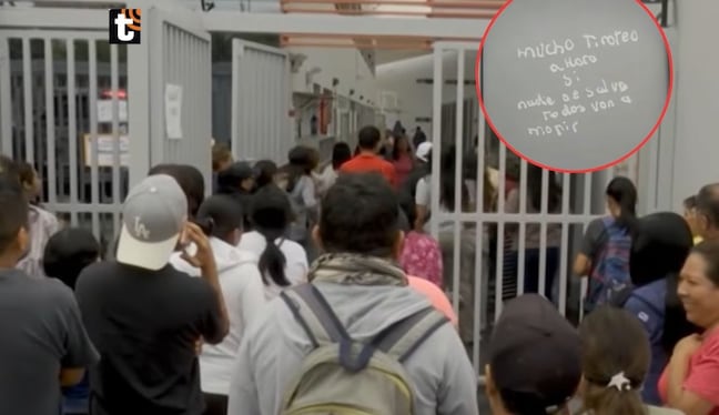 Hallan arma, balas y mensaje de amenaza en colegio Trilce de Chorrillos.