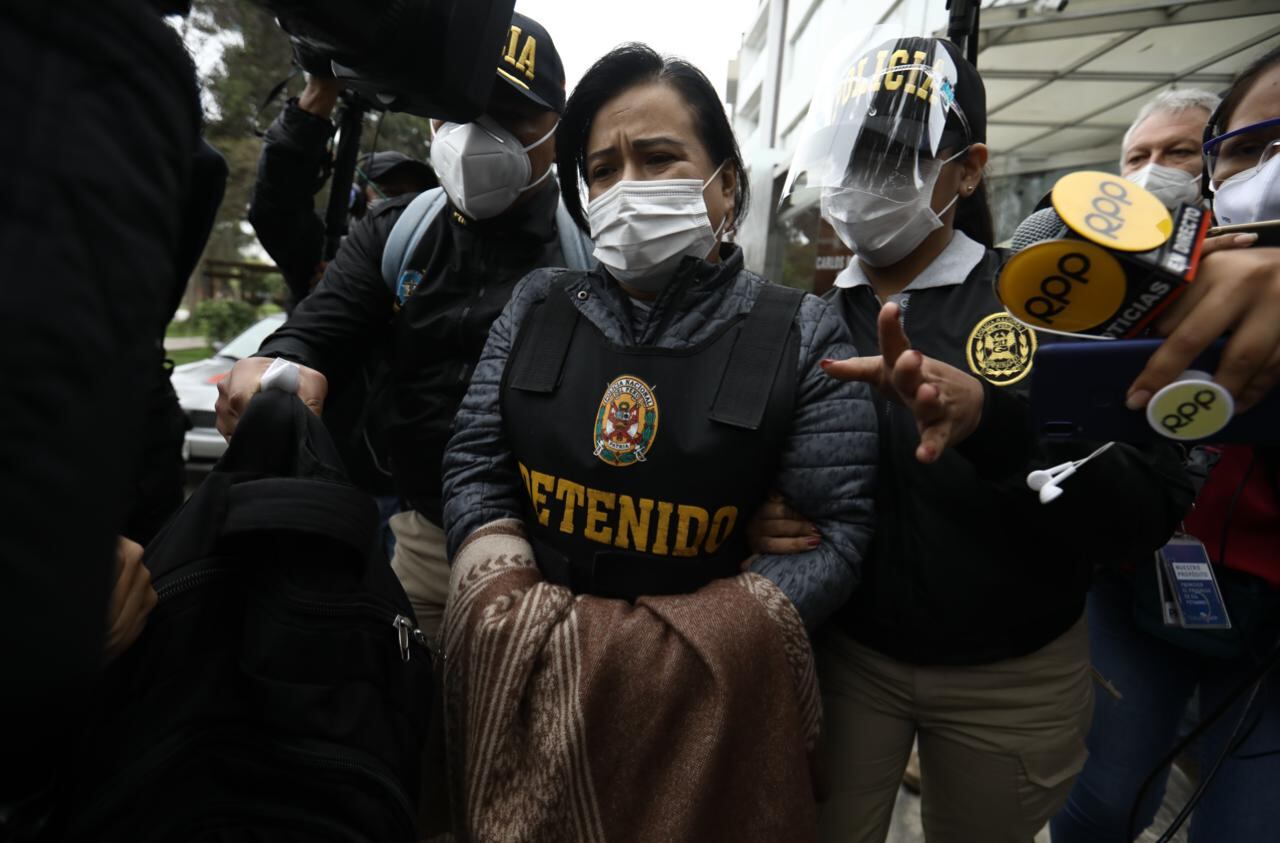 Mirian Morales fue detenida de forma preliminar por siete días. (Foto: Joel Alonzo / @photo.gec)