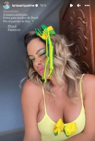 Hoy en día, la guaraní se encuentra apoyando al "Scratch" (Foto: Larissa Riquelme / Instagram)