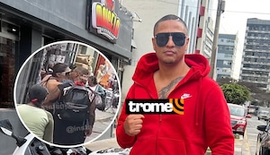 Jonathan Maicelo no se esconde más y besa a Samantha Batallanos en plena vía pública