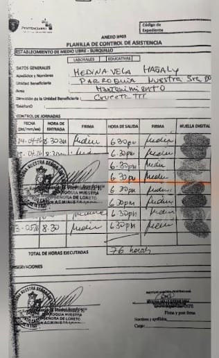 Jefferson Farfán muestra ficha de control de asistencia de Magaly Medina a su servicio comunitario