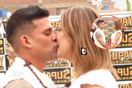 Christian Domínguez y Karla Tarazona se encomiendan a brujo antes de boda civil y hacen ritual