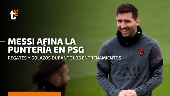 Messi sorprende en las prácticas del PSG con soberbios goles