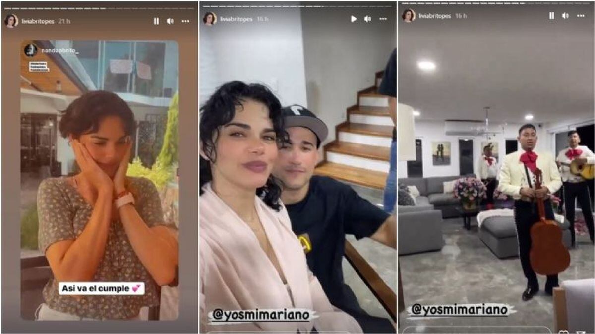 Más noche, aparecieron los mariachis y el jolgorio (Foto: Livia Brito / Captura de Instagram)