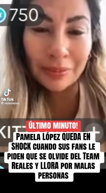 Club de fans de Pamela López le exige alejarse de personas que no le suman y ella rompe en llanto.