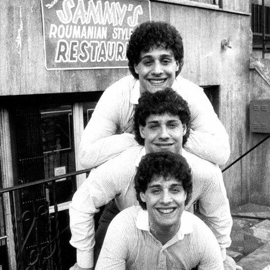 David Kellman, Bobby Shafran y Eddy Galland, los hermanos separados al nacer.