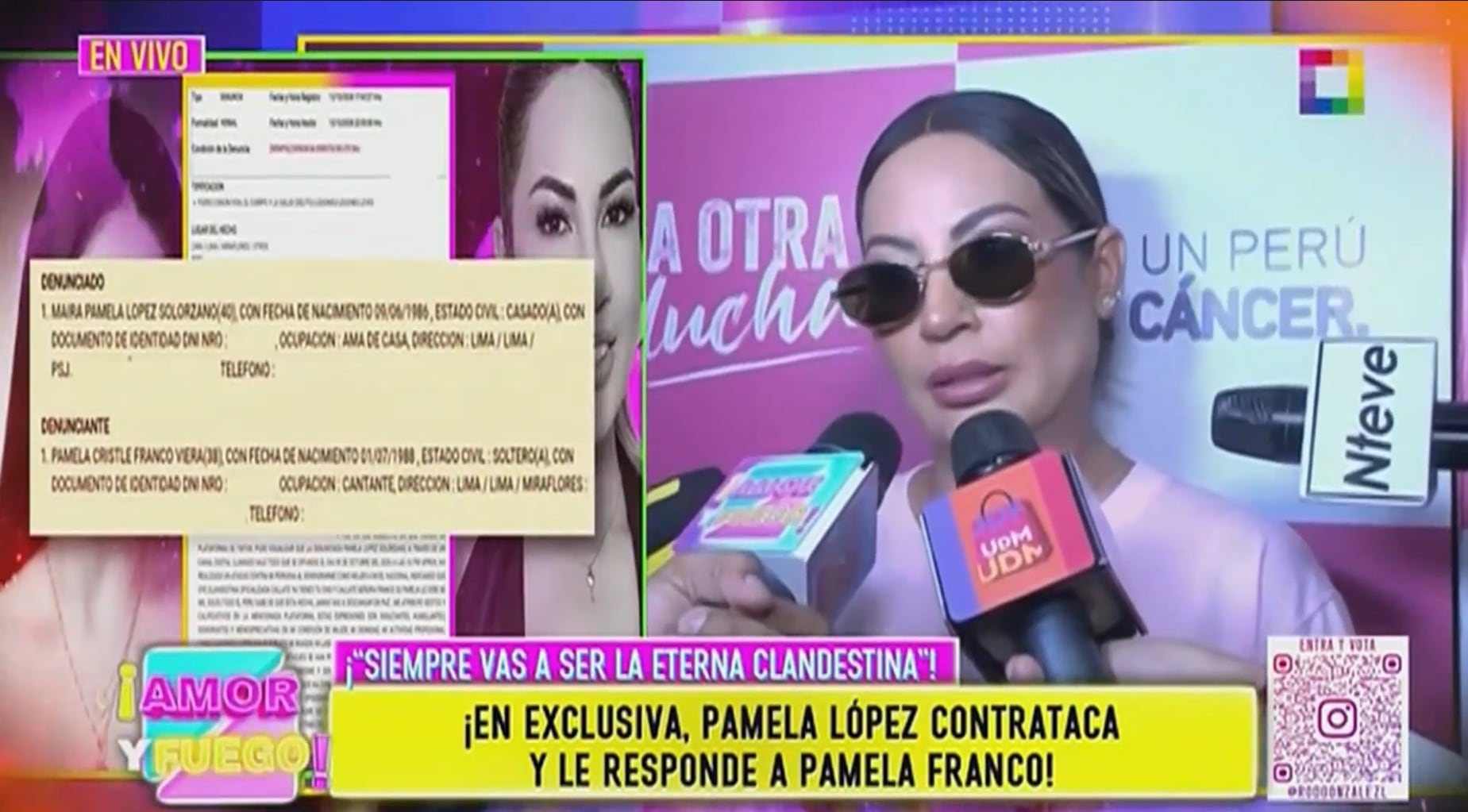 Pamela López aseguró que no asistió al careo con Pamela Franco debido a obligaciones laborales