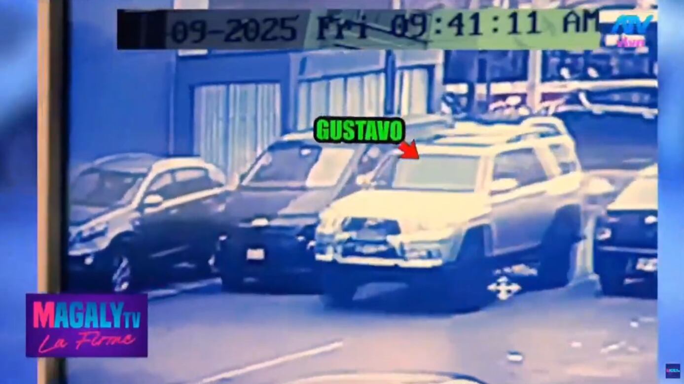 Gustavo Salcedo es captado a las 9:41 de la mañana en la zona donde agredió al productor, es decir, más de 15 minutos antes.
