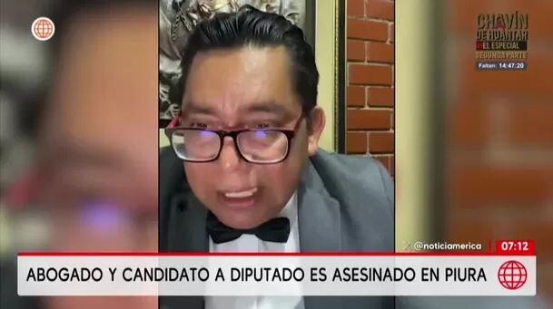 Un día antes de su asesinato en Piura, grabó un video criticando decisiones judiciales.