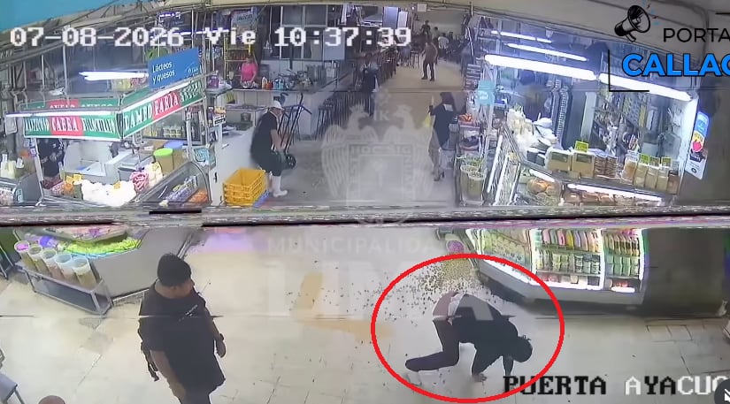 Imágenes de los delincuentes escapando tras crimen a cambista cerca al Barrio Chino.