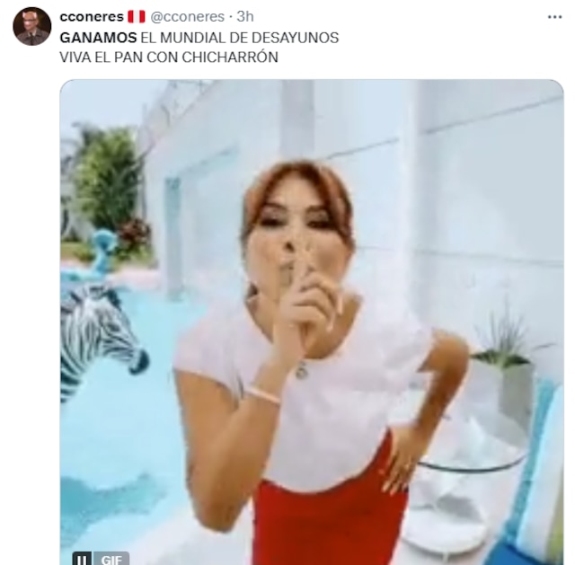 Meme tras la victoria del pan con chicharrón en el Mundial de desayunos de Ibai Llanos.