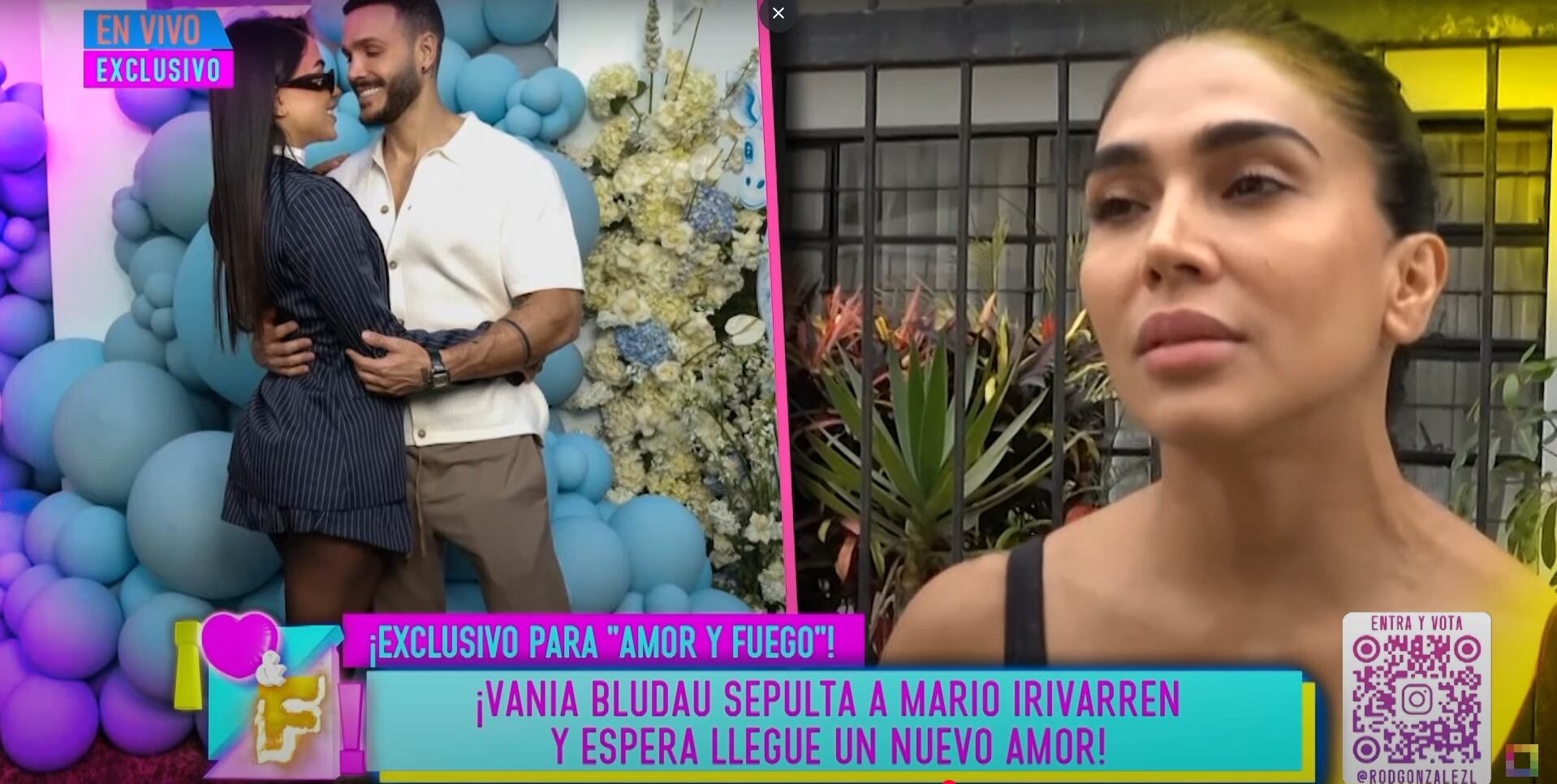 Modelo prefiere no opinar de su expareja Mario Irivarren. (Fuente: Amor y Fuego)