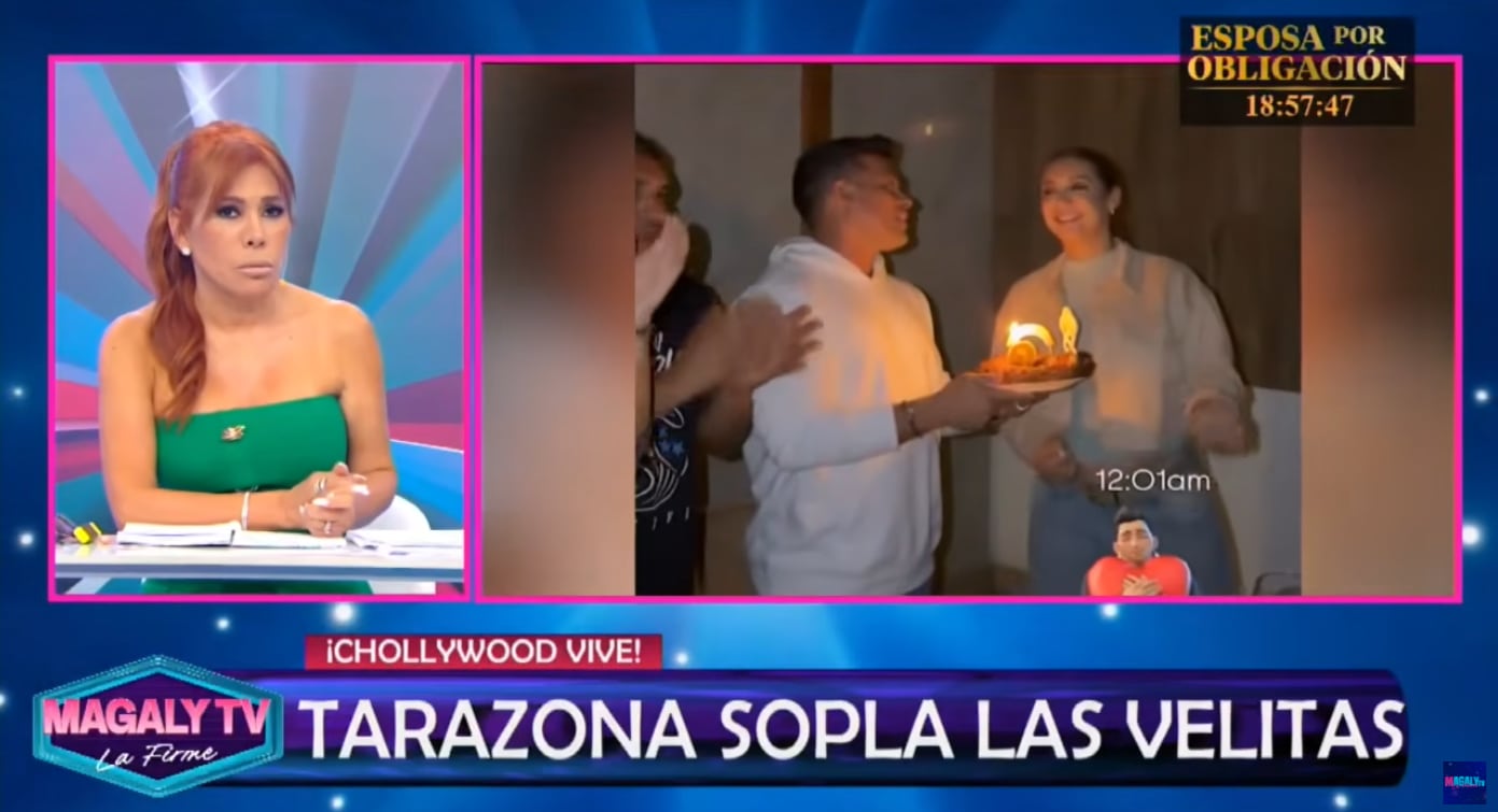 A Magaly Medina le llama la atención la pancita de Karla Tarazona y se cuestiona si está embarazada.