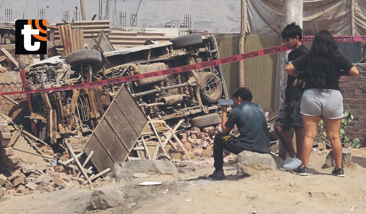 Así quedó el mototaxi.