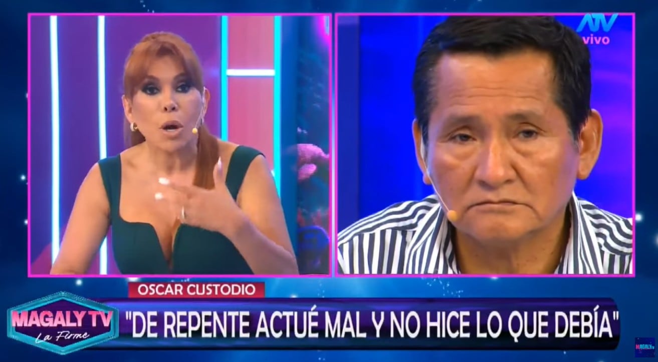 Magaly confrontó a Oscar Custodio.