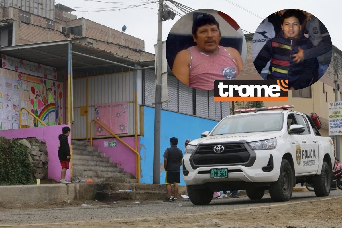 Frente a este colegio de educación inicial ocurrió el doble crimen. | Foto: Allengino Quintana / Diario Trome