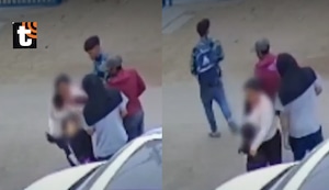 ¡Cobardes! Tres delincuentes asaltan y amenazan a madre frente a su hija de 4 años en San Juan de Miraflores