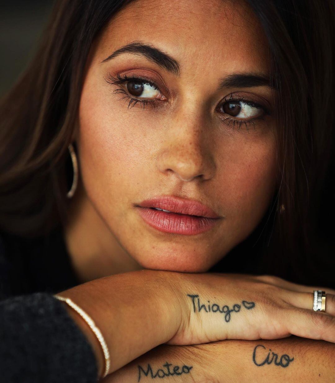 Antonela Roccuzzo se tatuó el nombre de sus tres hijos: Thiago, Mateo y Ciro (Foto: Antonela Roccuzzo/ Instagram)