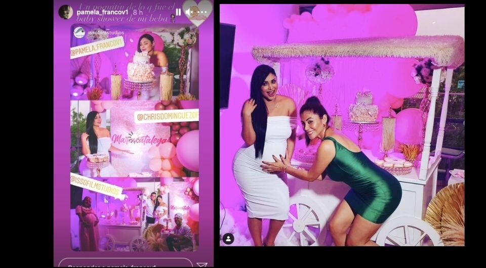 Fotos del baby shower de Pamela Franco