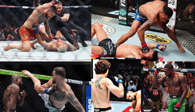 Estos fueron los mejores nocauts de UFC este 2025. (Agencias/ Getty)